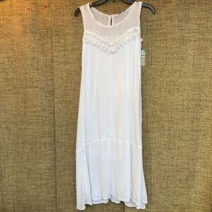 Vintage Democracy white midi dress